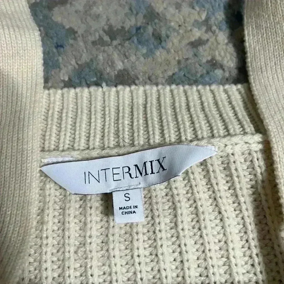 Intermix white wool/cashmere sweater small - Picture 4 of 5